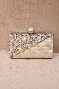 Silver Diamond Clutch