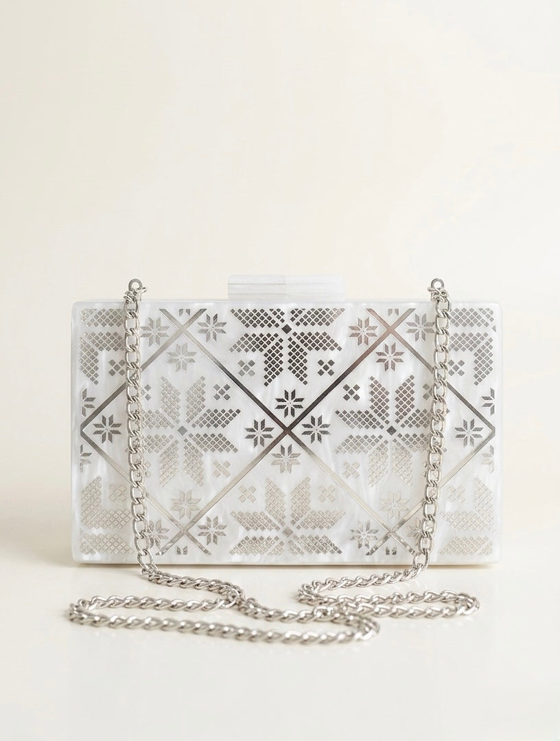 Zahra Motif Silver Tatreez