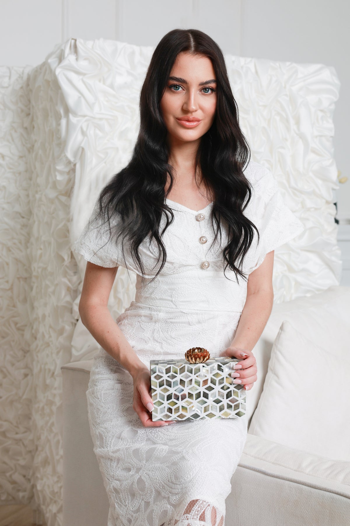 Celeste Mosaic Clutch