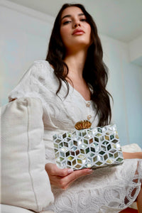 Celeste Mosaic Clutch