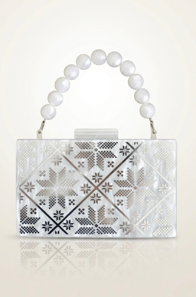 Zahra Motif Silver Tatreez