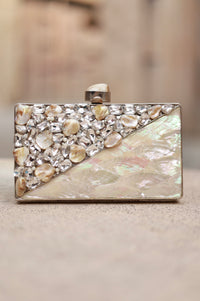 Silver Diamond Clutch