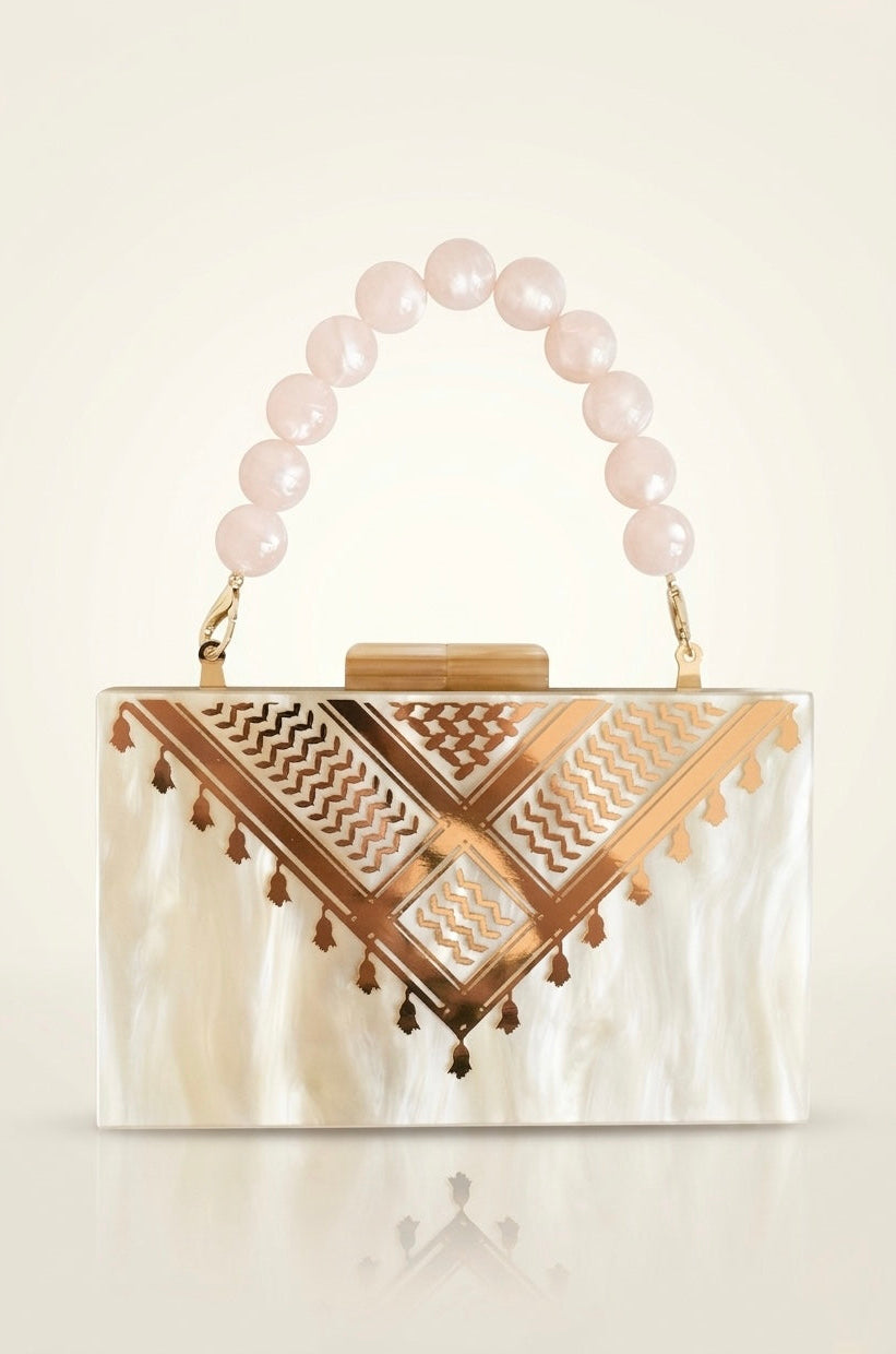 Signature Keffiyeh Clutch