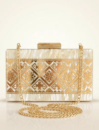 Luminous Tatreez Clutch
