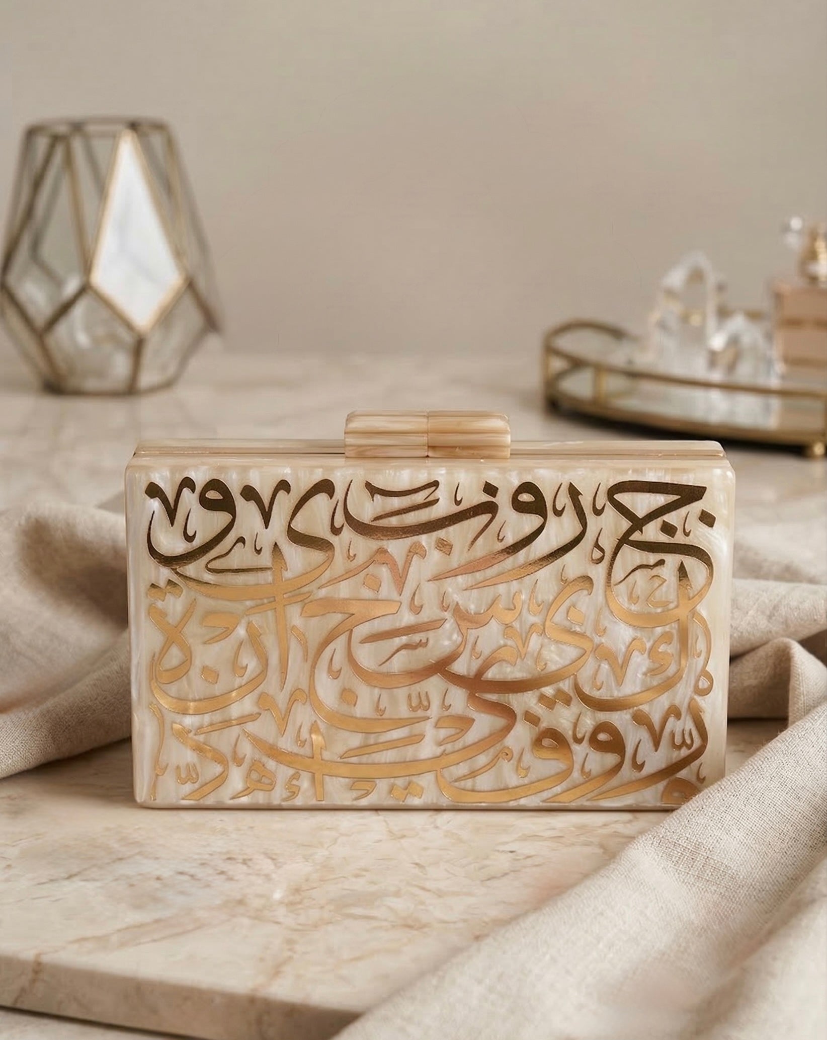 Diwani Calligraphy Clutch