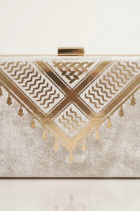 Velvet Keffiyeh Clutch