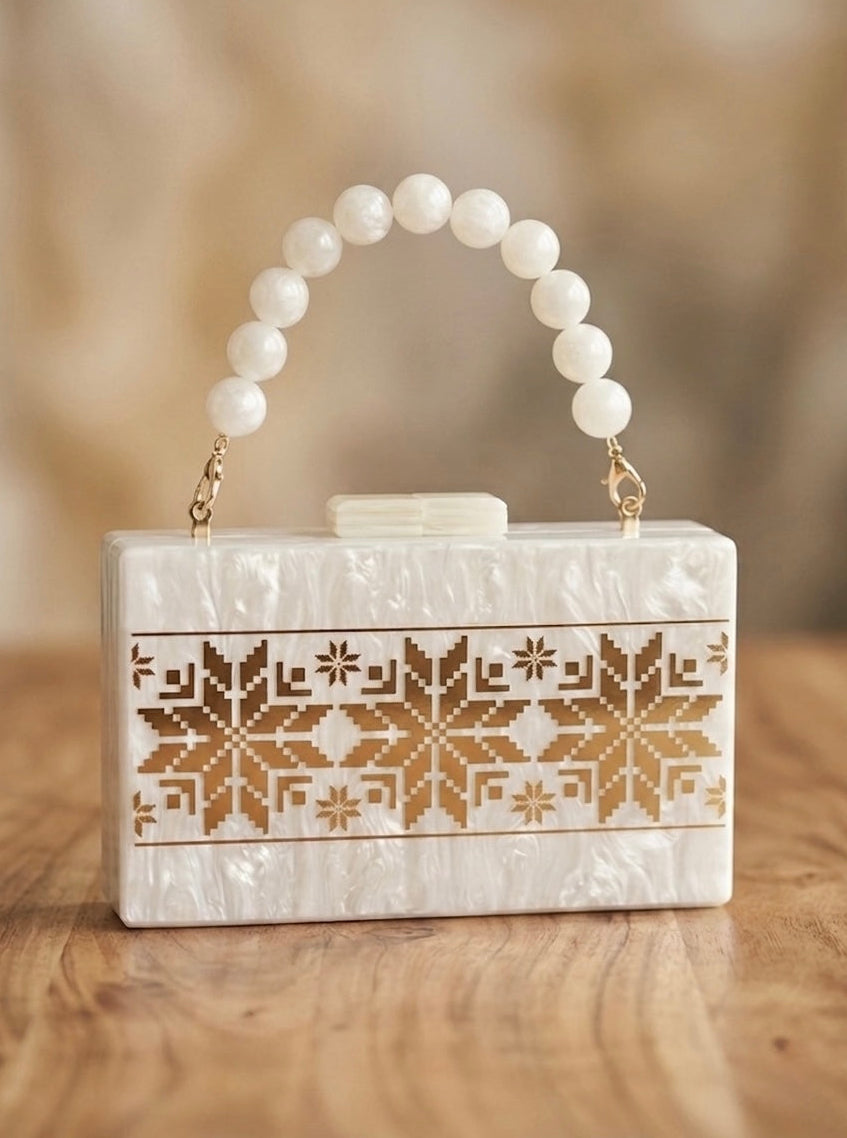 Golden Petal Clutch
