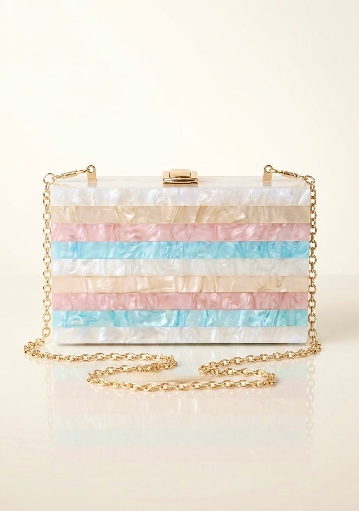 Multicolor Name Clutch