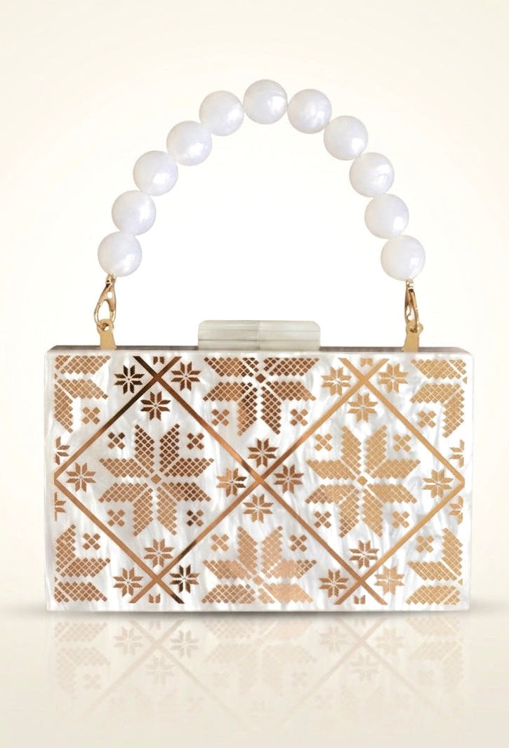 Zahra Motif Tatreez Clutch