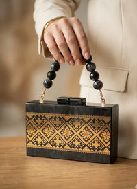 Luminous Tatreez Clutch