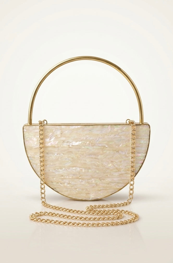 Ivory Halo Clutch