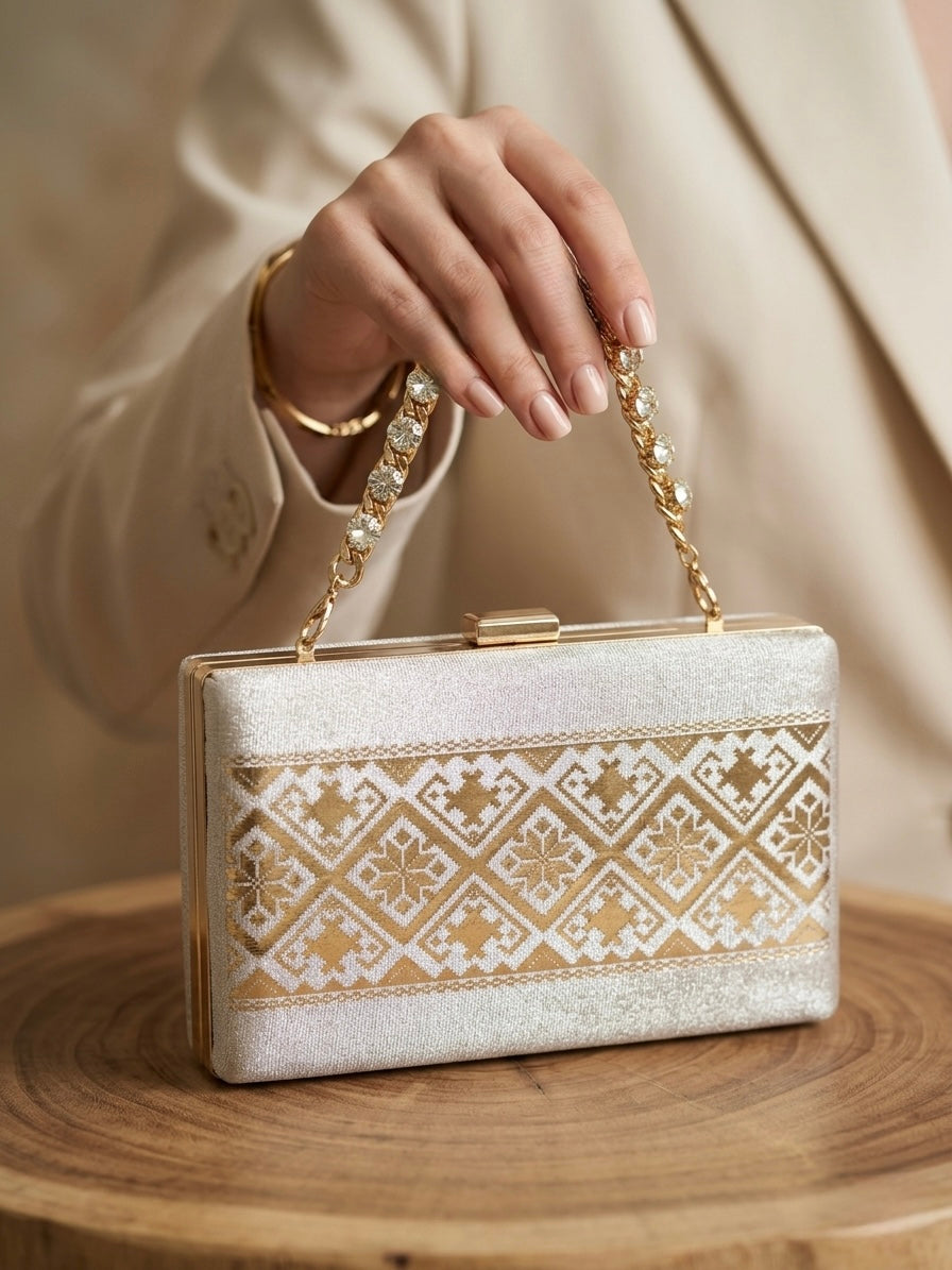 Timeless Tatreez Clutch