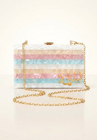 Multicolor Name Clutch