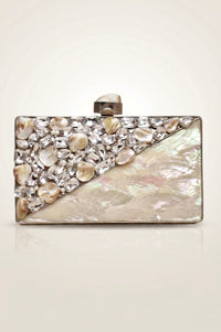 Silver Diamond Clutch