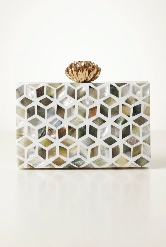 Celeste Mosaic Clutch