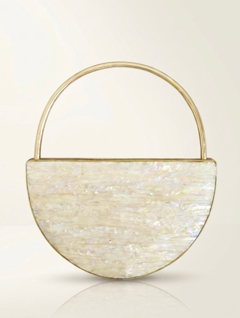 Ivory Halo Clutch