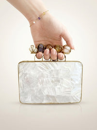 Ivory Halo Clutch