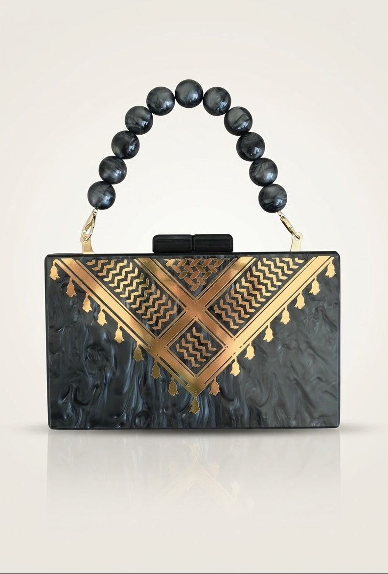 Signature Keffiyeh Clutch