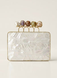 Ivory Halo Clutch