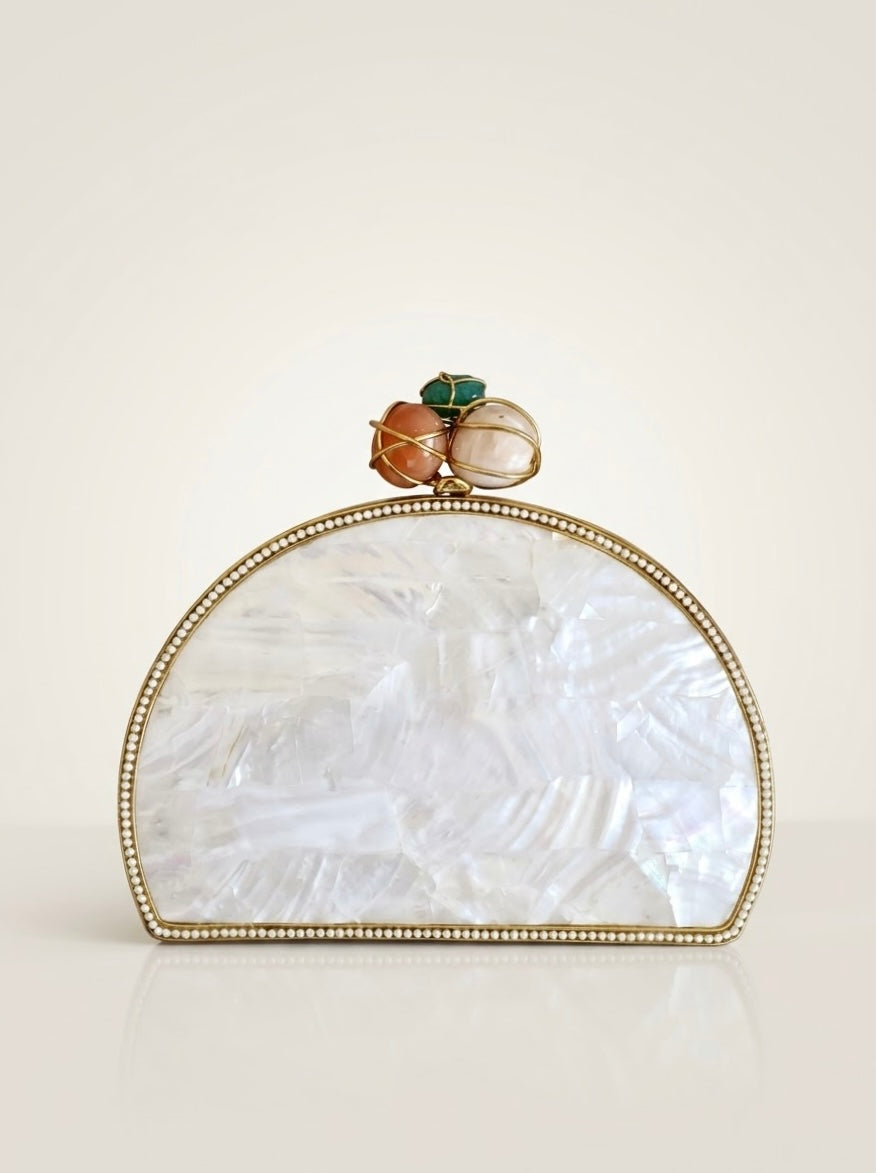 Ivory Pearl clutch