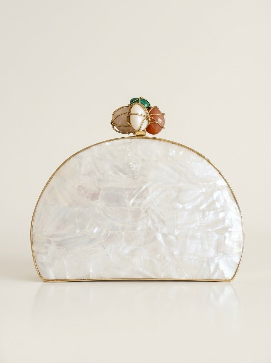 Ivory Pearl clutch