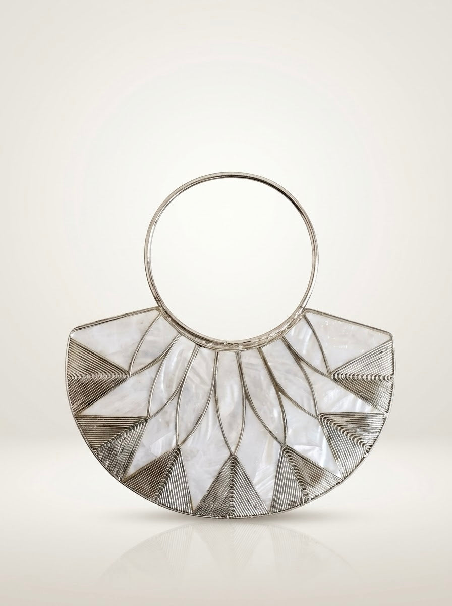 Silver Gem Clutch