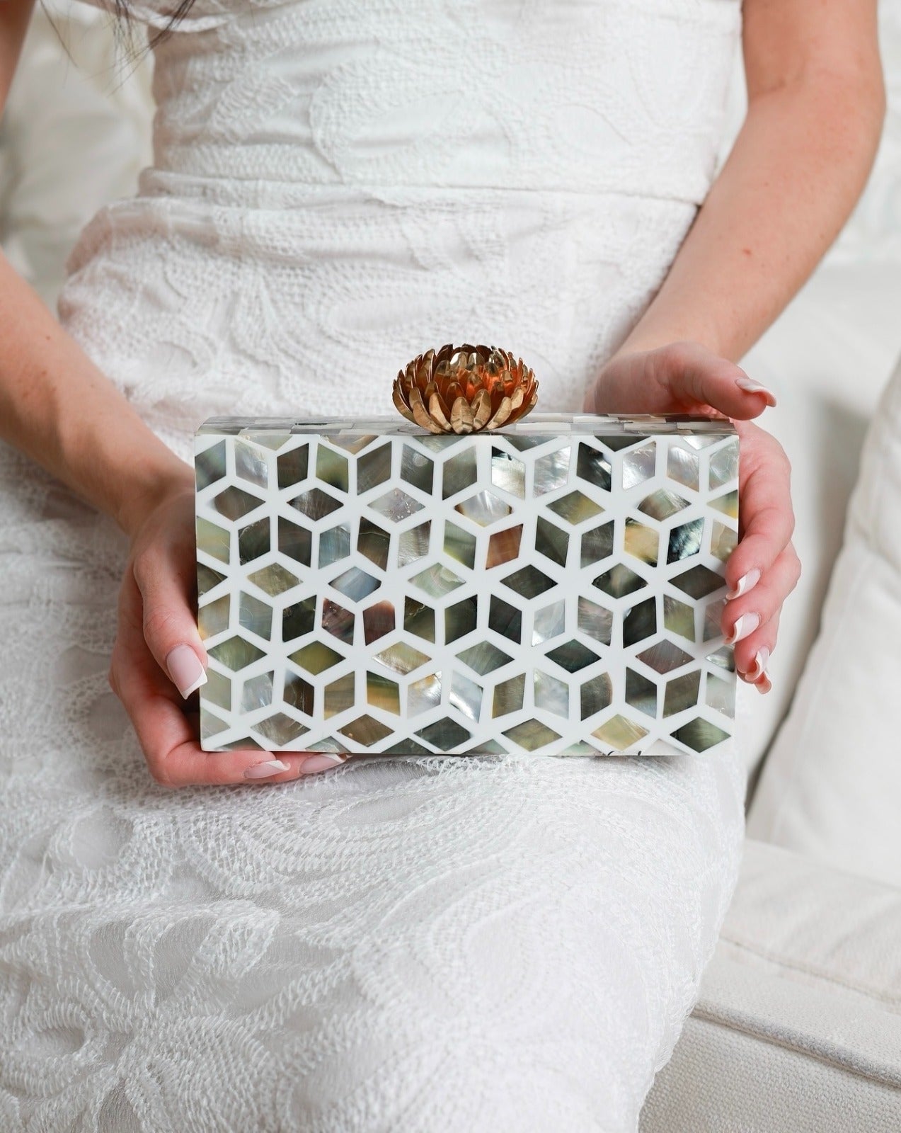 Celeste Mosaic Clutch