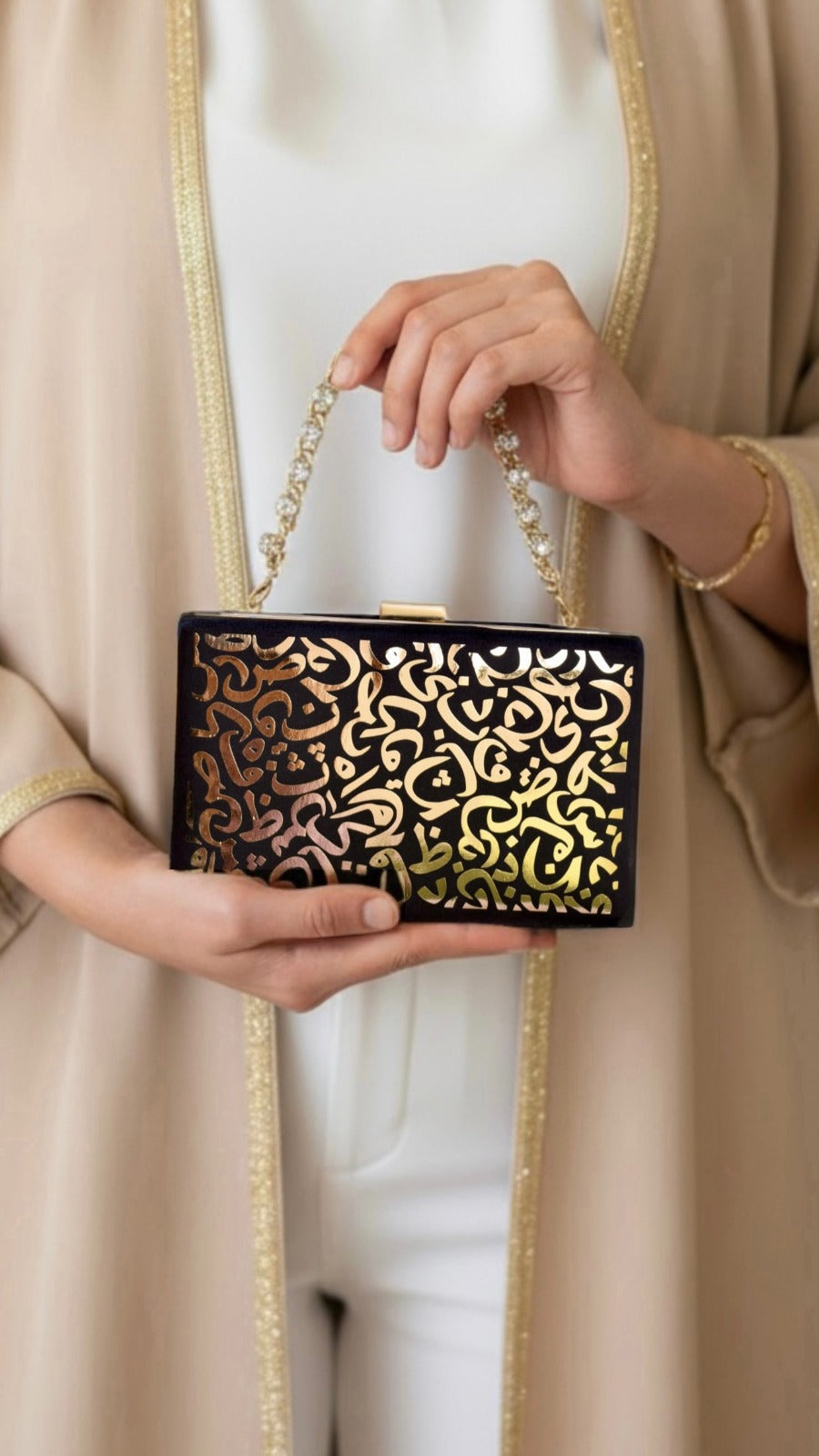 Velvet Huroof Clutch