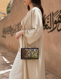 Velvet Huroof Clutch