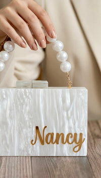 Acrylic Clutch- Medium - Design by Juman