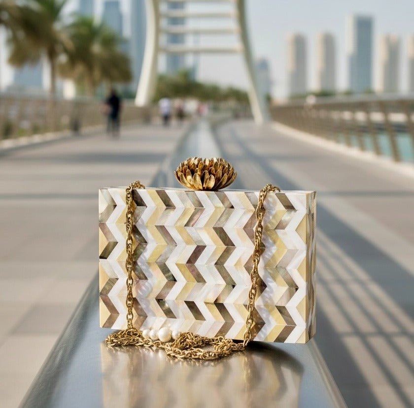 Golden Lotus Clutch - Design by Juman
