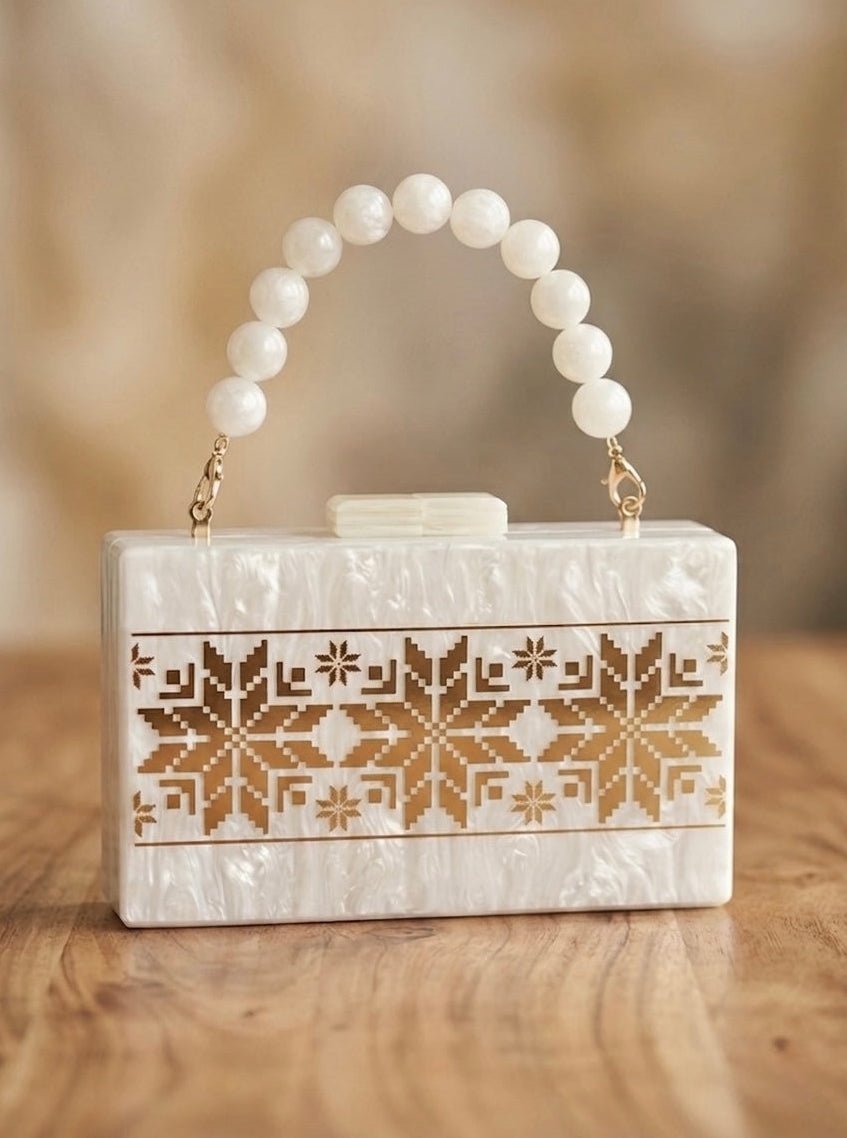 Golden Petal Clutch