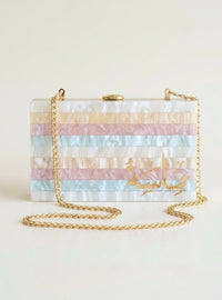 Multicolor Name Clutch - Design by Juman