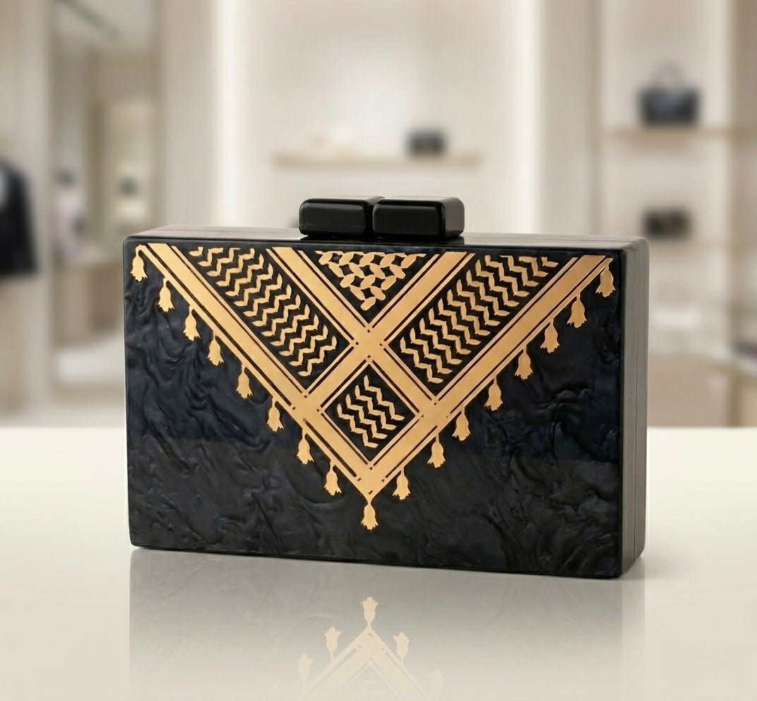 Signature Keffiyeh Clutch - Design by Juman