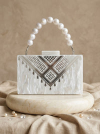Signature Silver Keffiyeh - Design by Juman