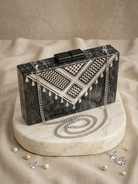 Signature Silver Keffiyeh - Design by Juman