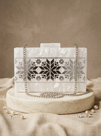 Silver Petal Clutch - Design by Juman