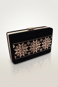 Velvet Golden Petal Clutch - Design by Juman