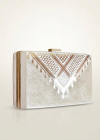 Velvet Keffiyeh Clutch - Design by Juman