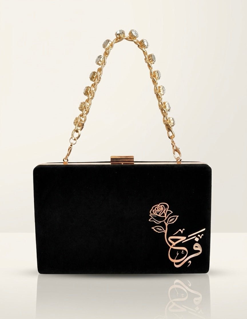 Velvet Name Clutch - Design by Juman