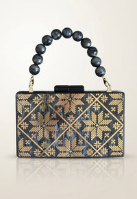 Zahra Motif Tatreez Clutch - Design by Juman